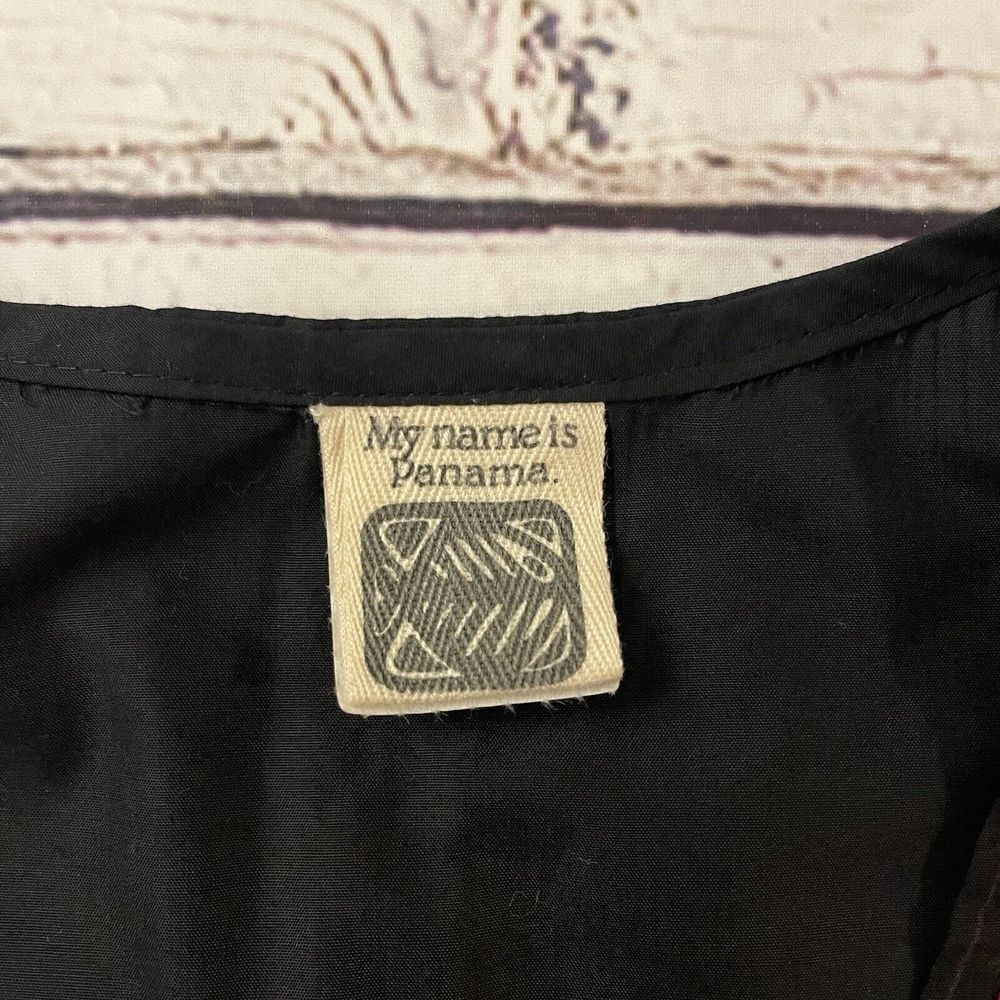 Vintage My Name Is Panama Mola Hand Made Vest Womens Size Medium Birds Artsy‎ - Picture 2 of 5